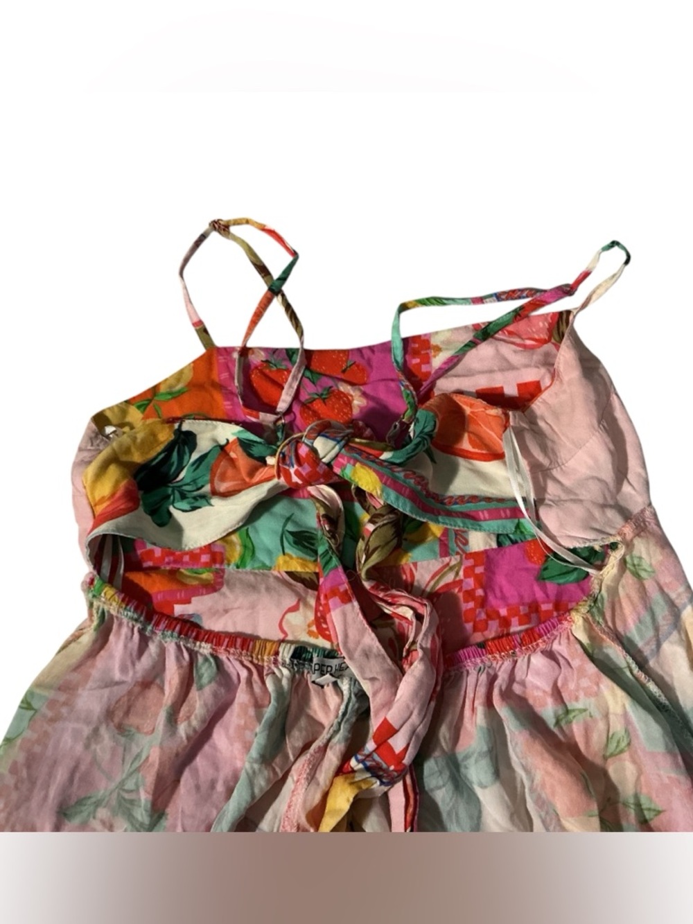 Paper Heart Fruit Patchwork High Low Maxi Dress - Picture 9 of 11